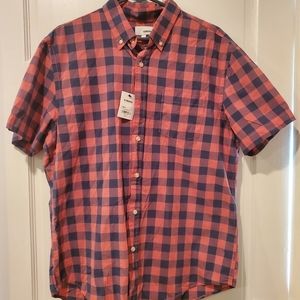 Men's sonoma button-down checkered L stretch new